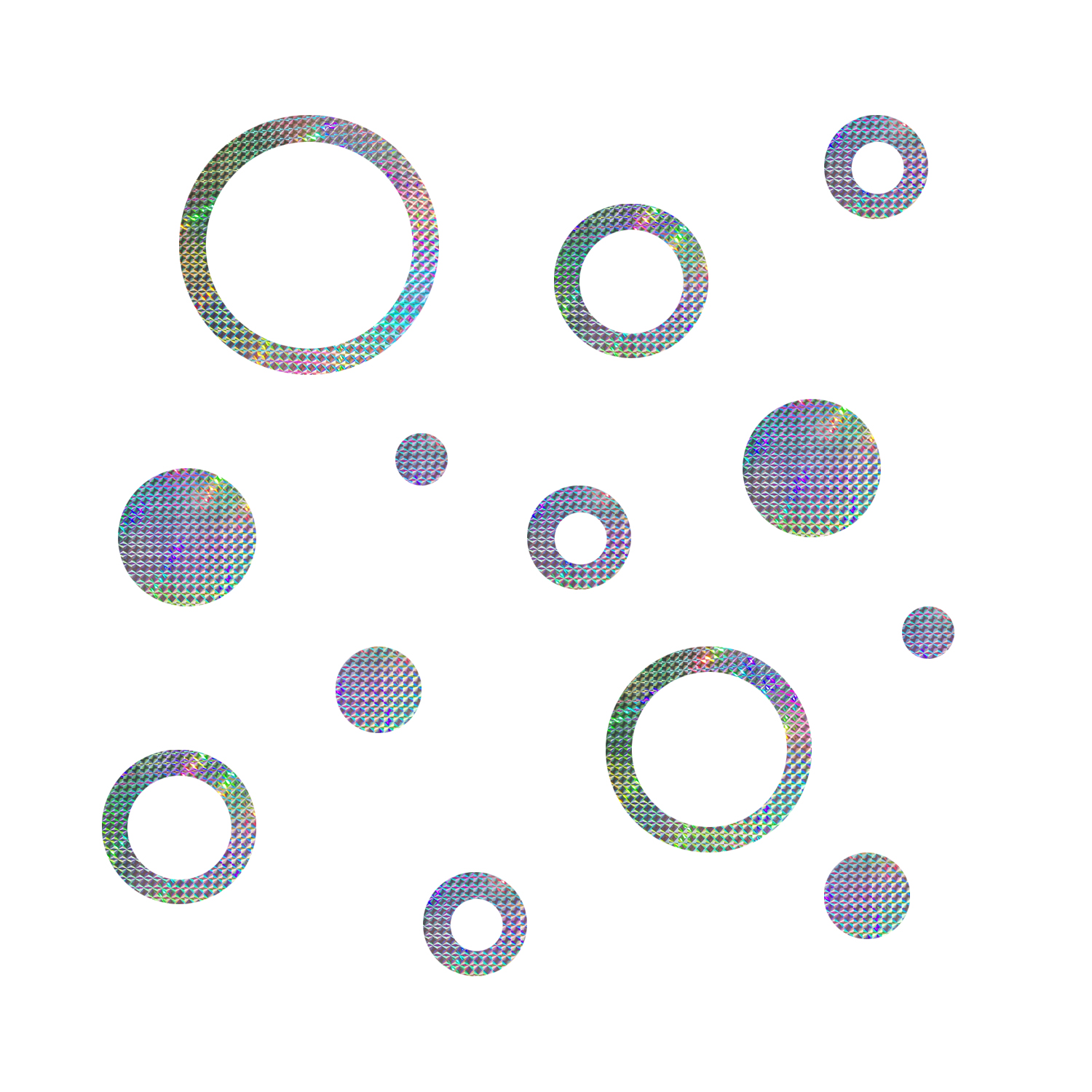 Reflective Circle Ring Bird Strike Window Stickers Tiz Tlloz